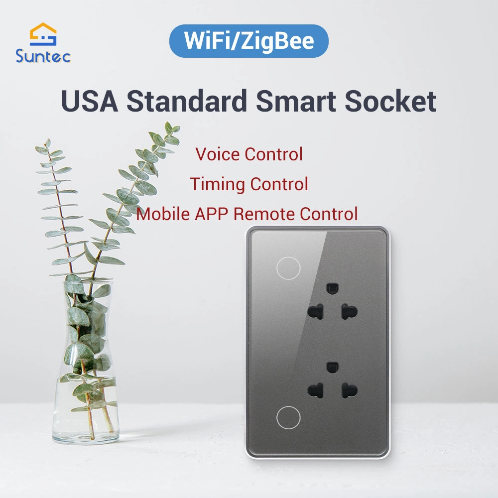 WiFi Zigbee Smart Electrical Switch Socket 6 Pin
